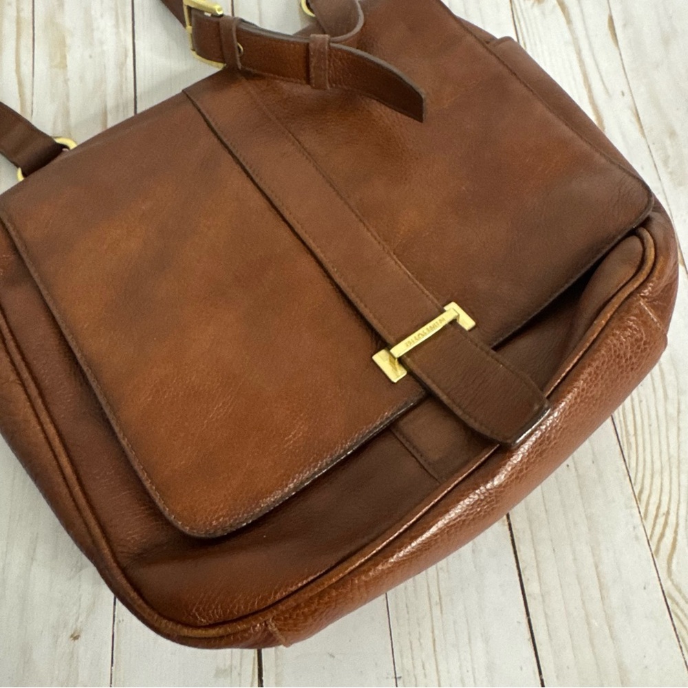Brahmin Cognac Leather Shoulder Bag